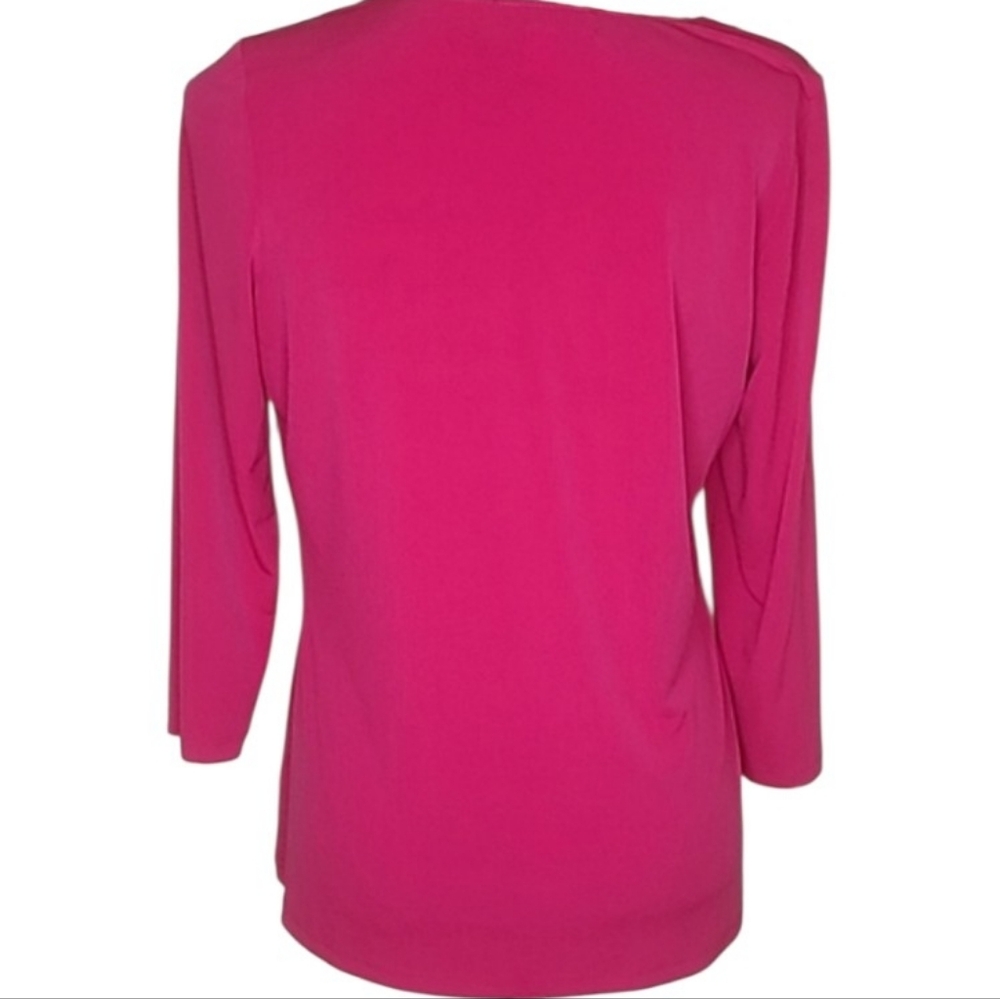 Simonton Says Pink Ruffle Front Pullover Top - Picture 5 of 7